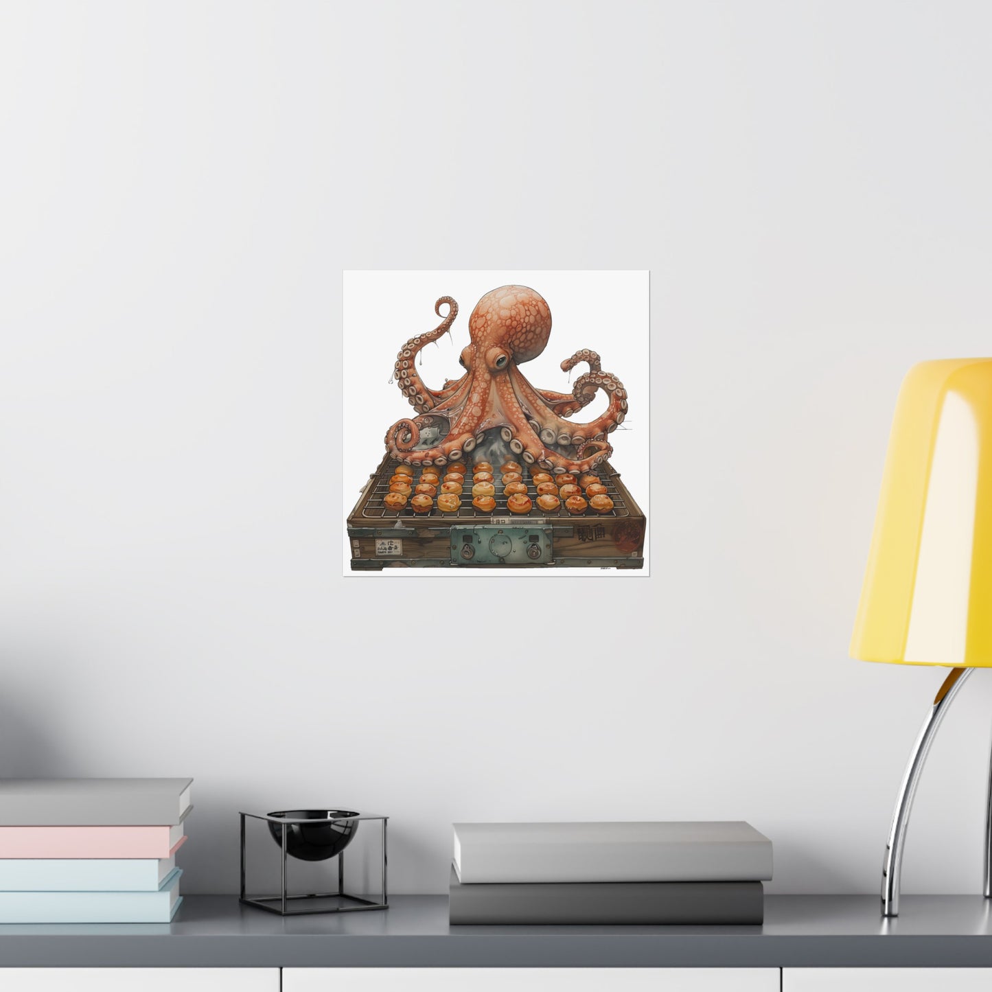 Octopus Flipping Takoyaki Poster - Nihon Kollection