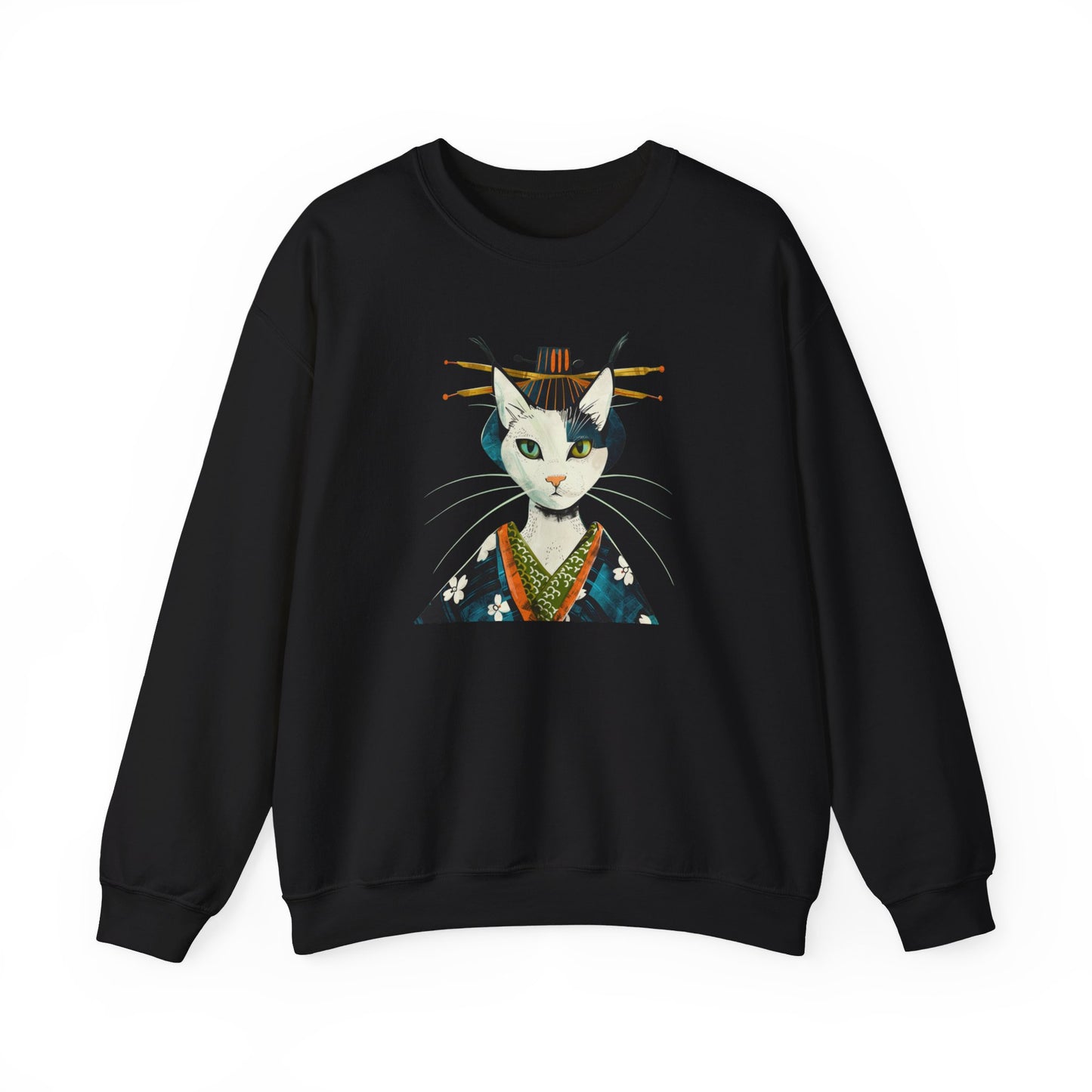 Geisha Cat Sweatshirt - Nihon Kollection