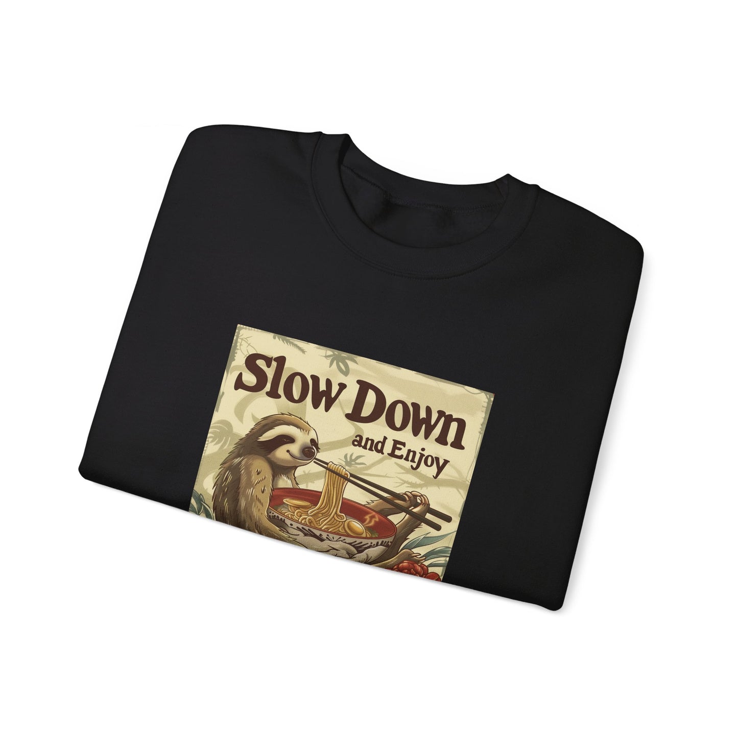 Slow Down And Enjoy Ramen Sloth Sweatshirt - Nihon Kollection