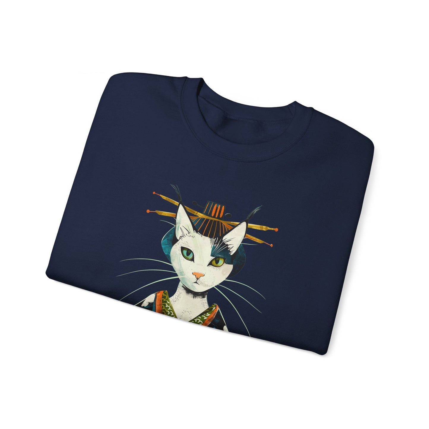 Geisha Cat Sweatshirt - Nihon Kollection