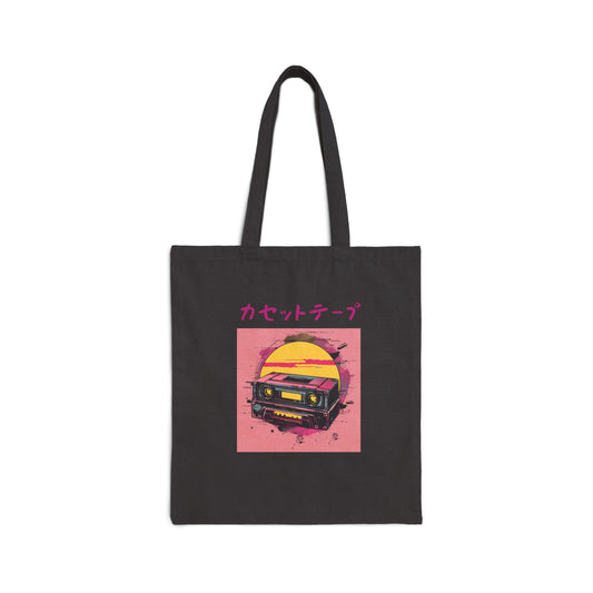 Retro Japanese Cassette Tape Tote Bag - Nihon Kollection