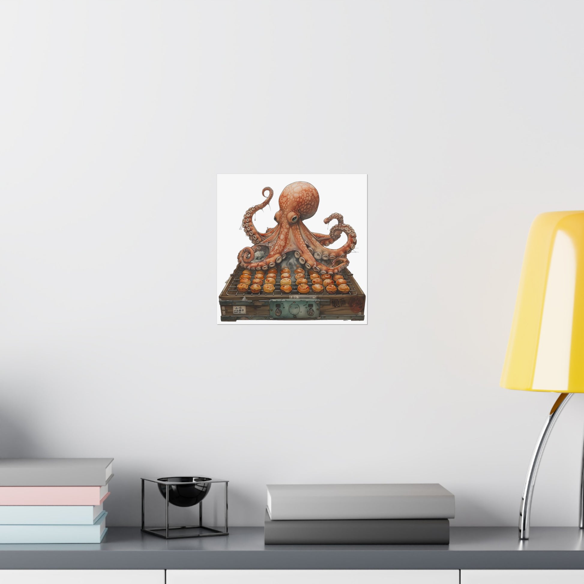 Octopus Flipping Takoyaki Poster - Nihon Kollection