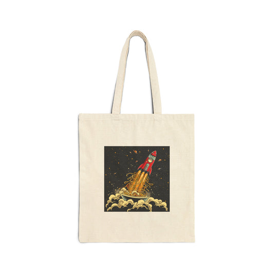 Rocket Ship Ramen Bowl Tote Bag - Nihon Kollection