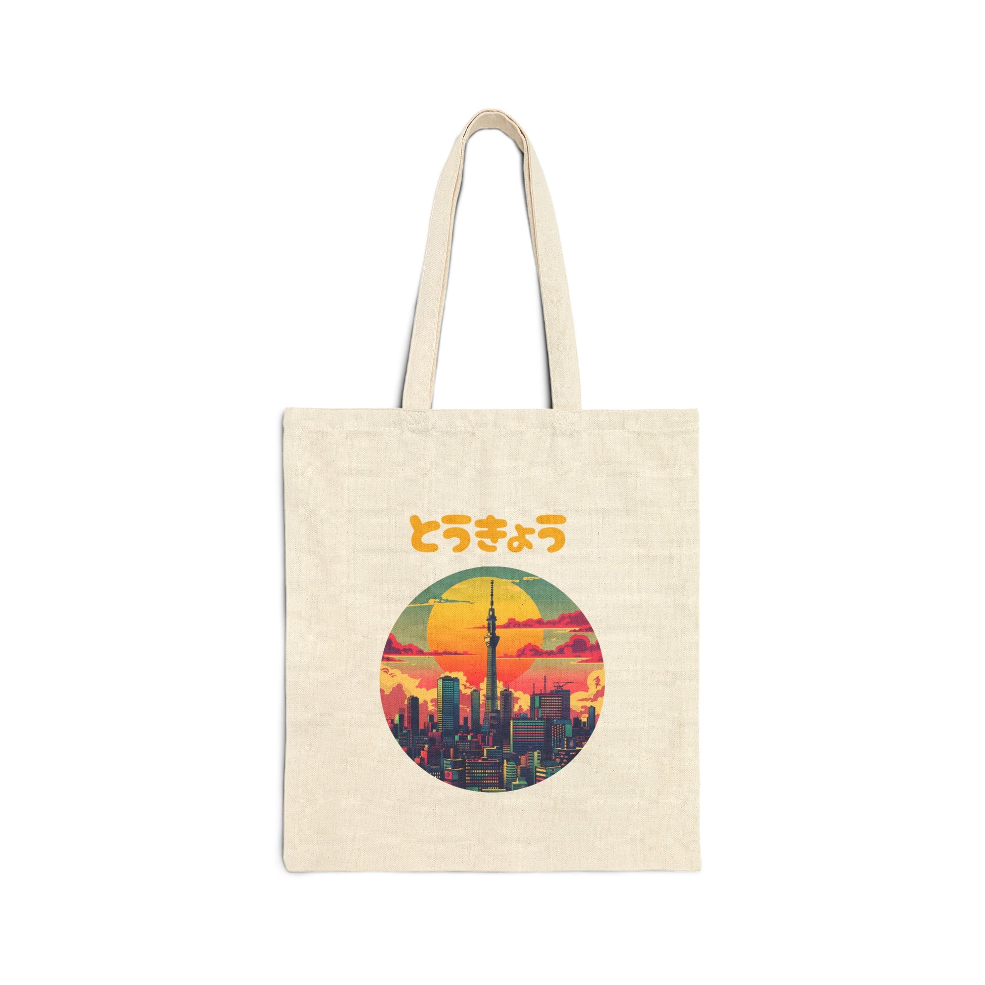 Retro Style Tokyo Skyline Tote Bag - Nihon Kollection