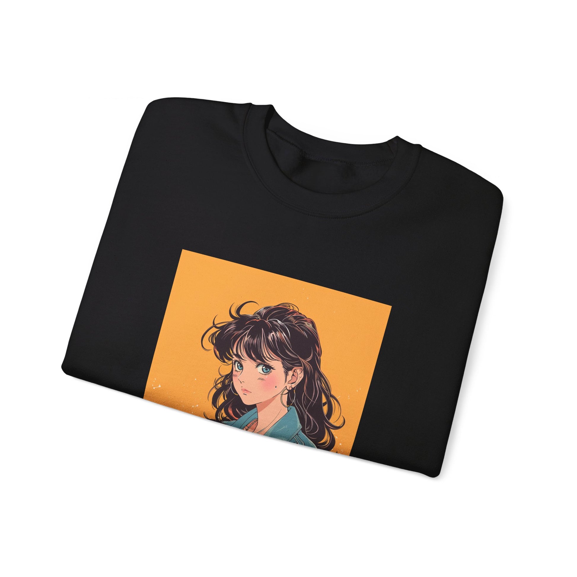 Retro Manga Character Japanese Girl Sweatshirt - Nihon Kollection