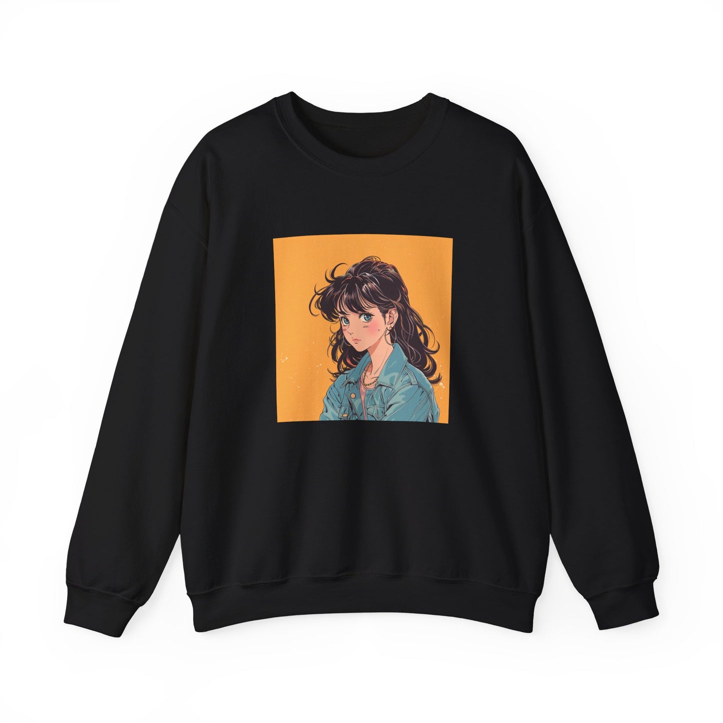 Retro Manga Character Japanese Girl Sweatshirt - Nihon Kollection