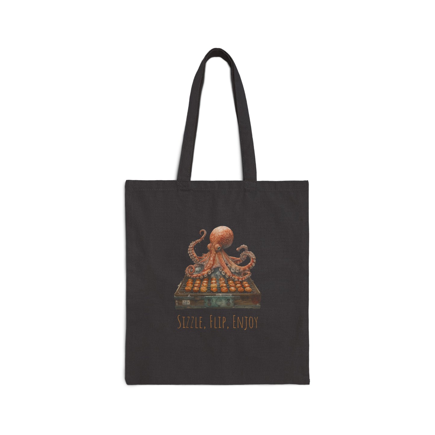 Sizzle, Flip, Enjoy Octopus Flipping Takoyaki Tote Bag - Nihon Kollection