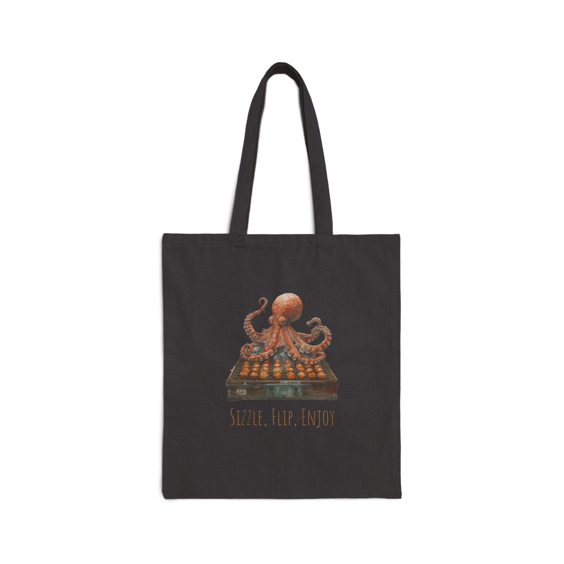 Sizzle, Flip, Enjoy Octopus Flipping Takoyaki Tote Bag - Nihon Kollection