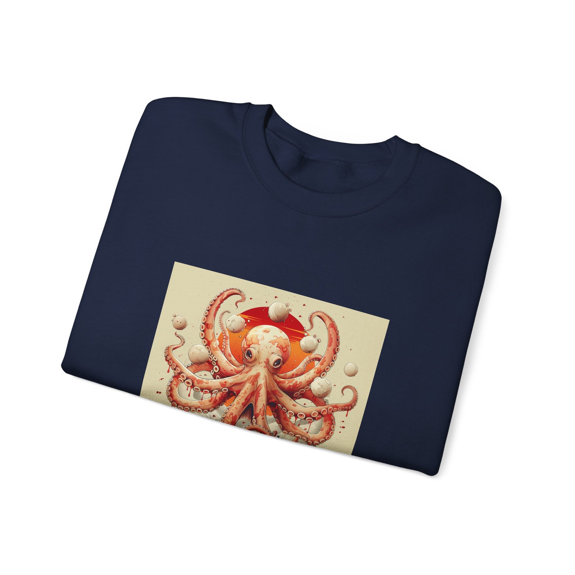 Wave Riding Octopus Sweatshirt - Nihon Kollection