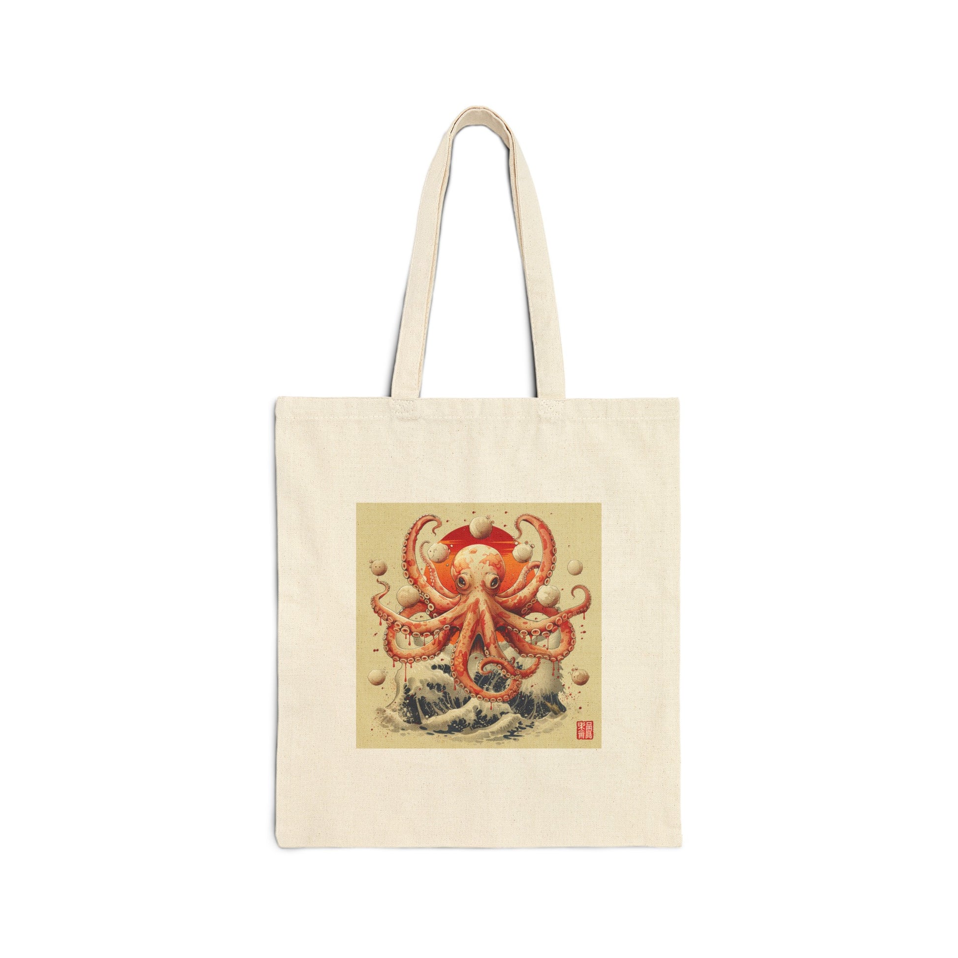 Wave Riding Octopus Takoyaki Tote Bag - Nihon Kollection