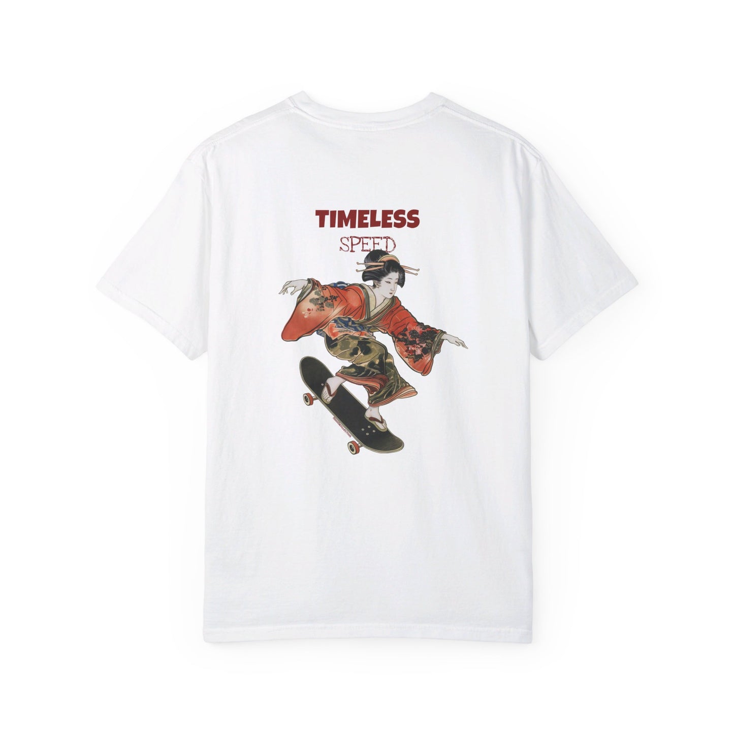 Geisha Riding Skateboard T-shirt