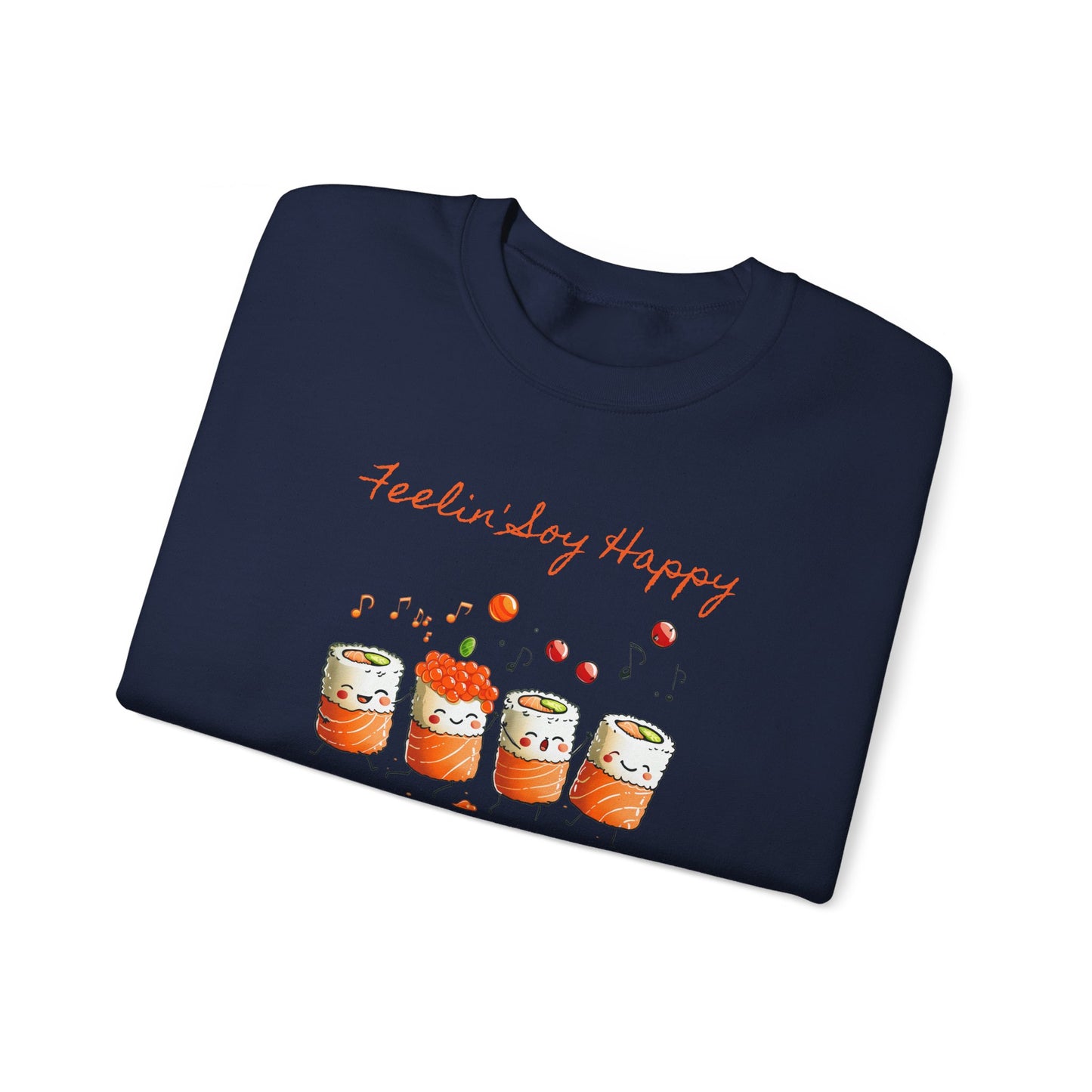 Feeling Soy Happy Dancing Sushi Pieces Sweatshirt - Nihon Kollection