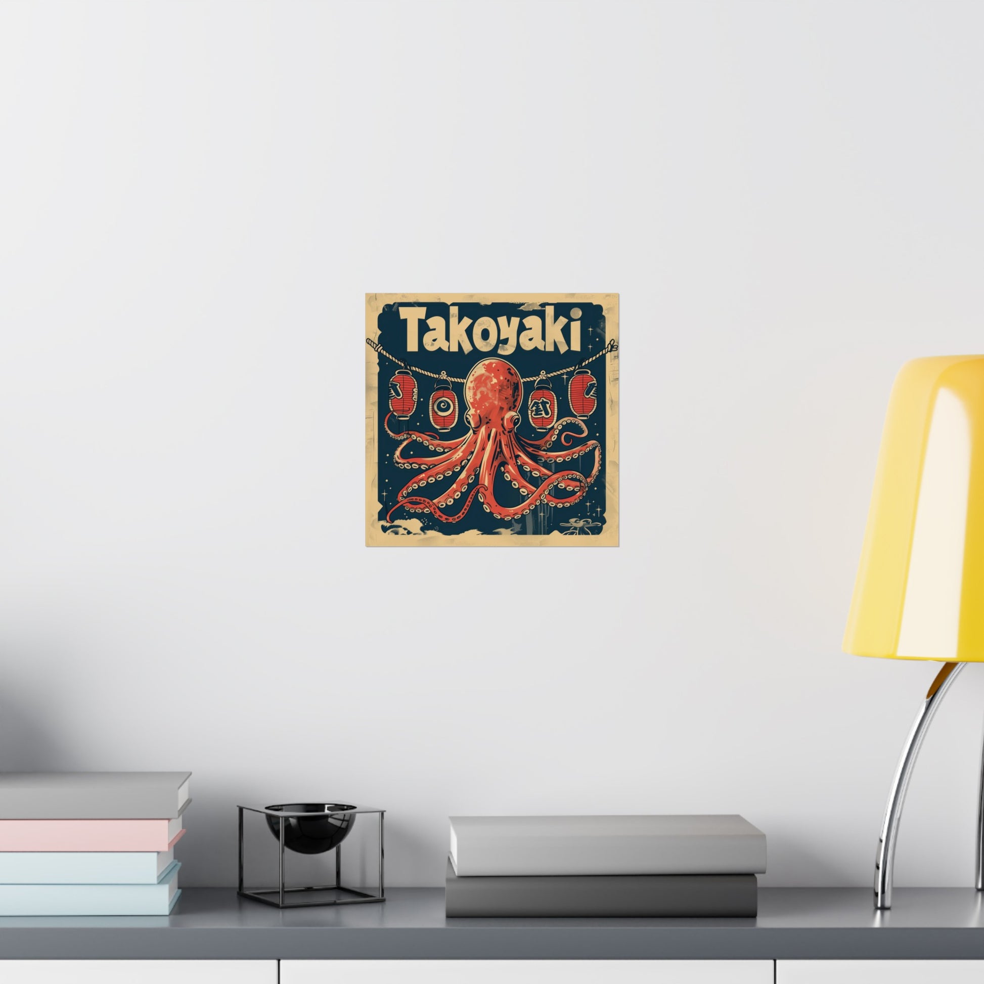 Retro Octopus Takoyaki Poster - Nihon Kollection