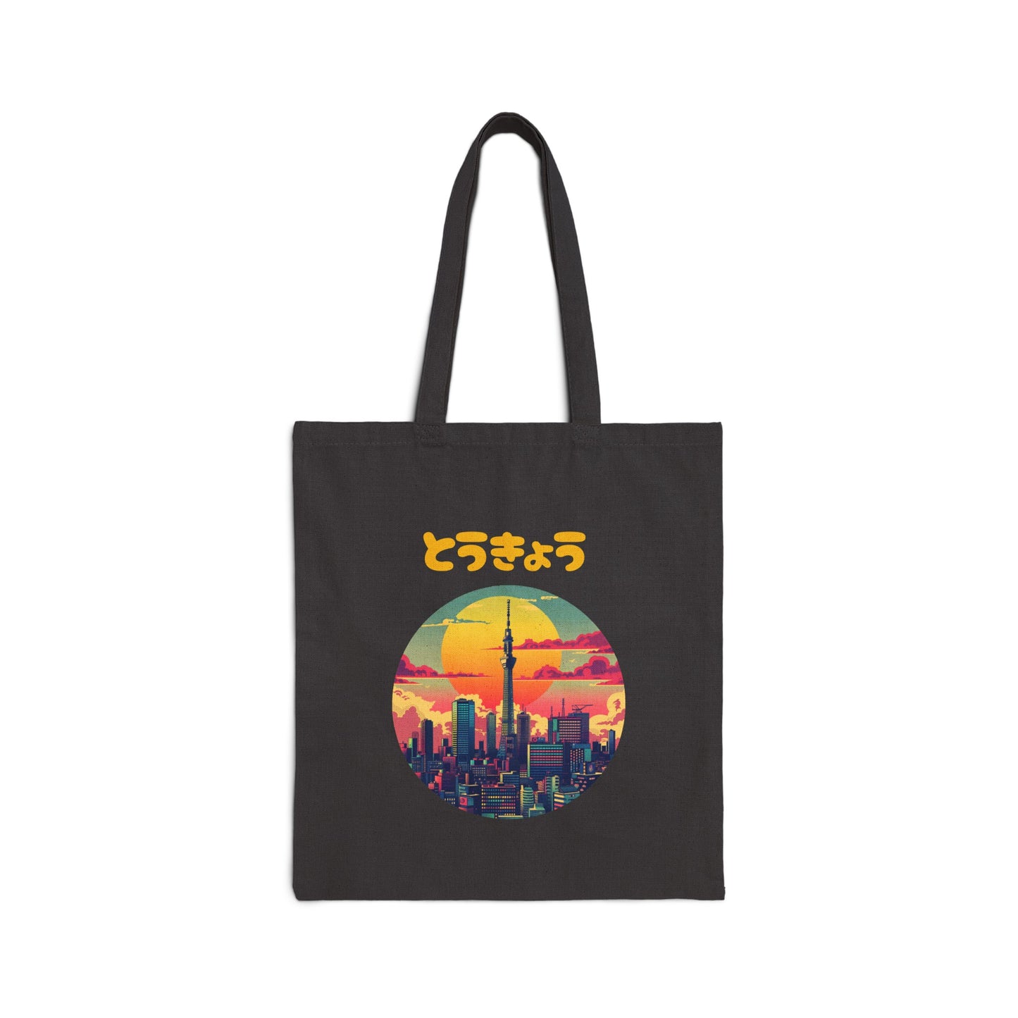 Retro Style Tokyo Skyline Tote Bag - Nihon Kollection