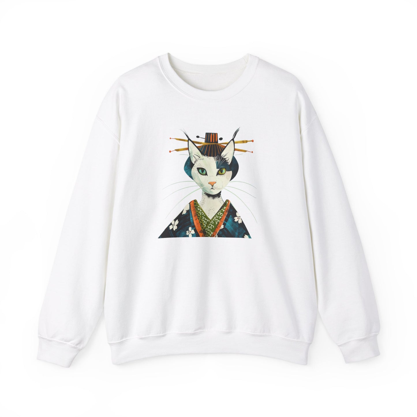 Geisha Cat Sweatshirt - Nihon Kollection