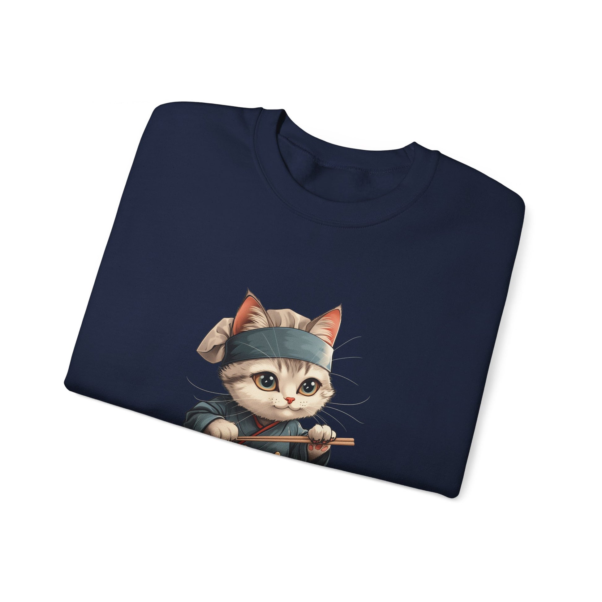 Cat Chef Making Sushi Sweatshirt - Nihon Kollection