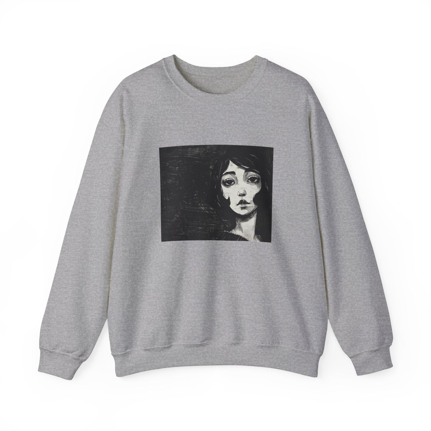 Japanese Woman in Black and White Sweatshirt - Nihon Kollection