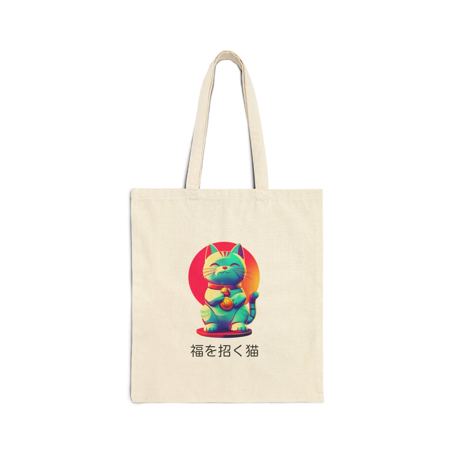 Maneki neko Lucky Cat Tote Bag - Nihon Kollection