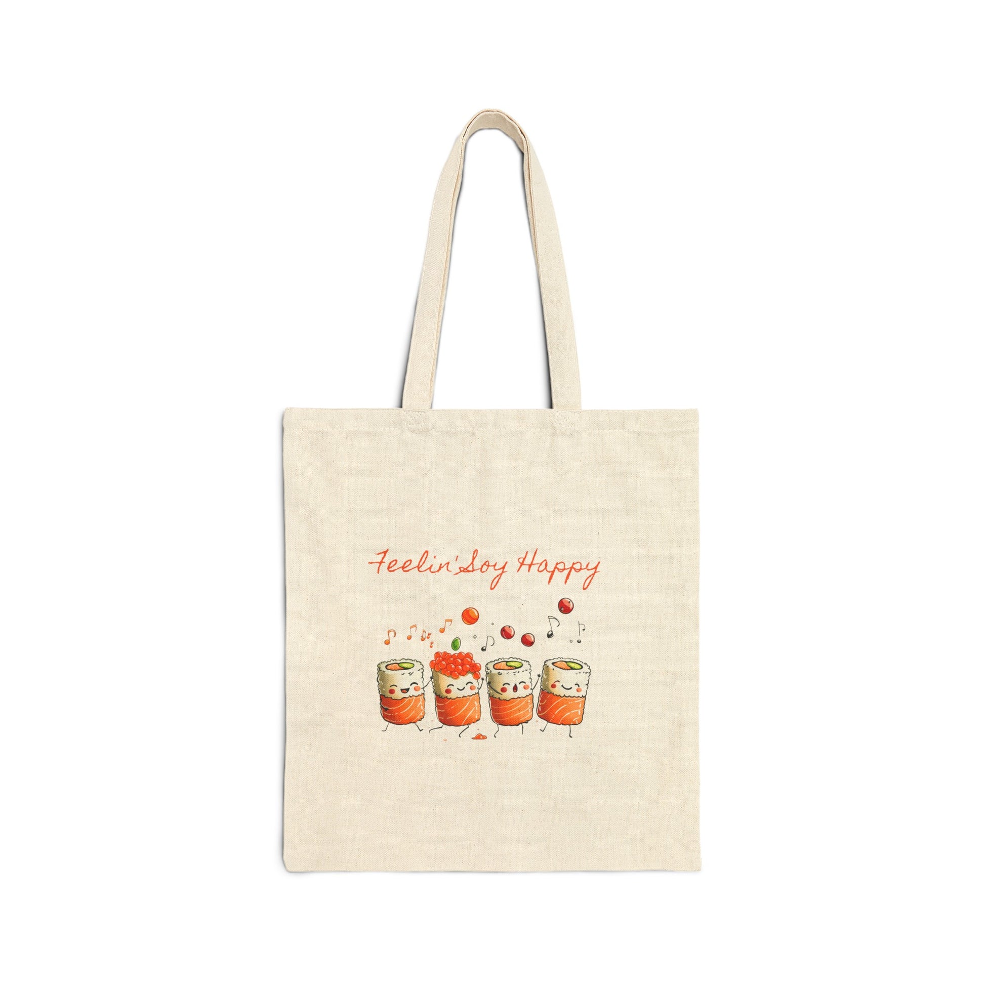 Feeling Soy Happy Dancing Sushi Pieces Tote Bag - Nihon Kollection