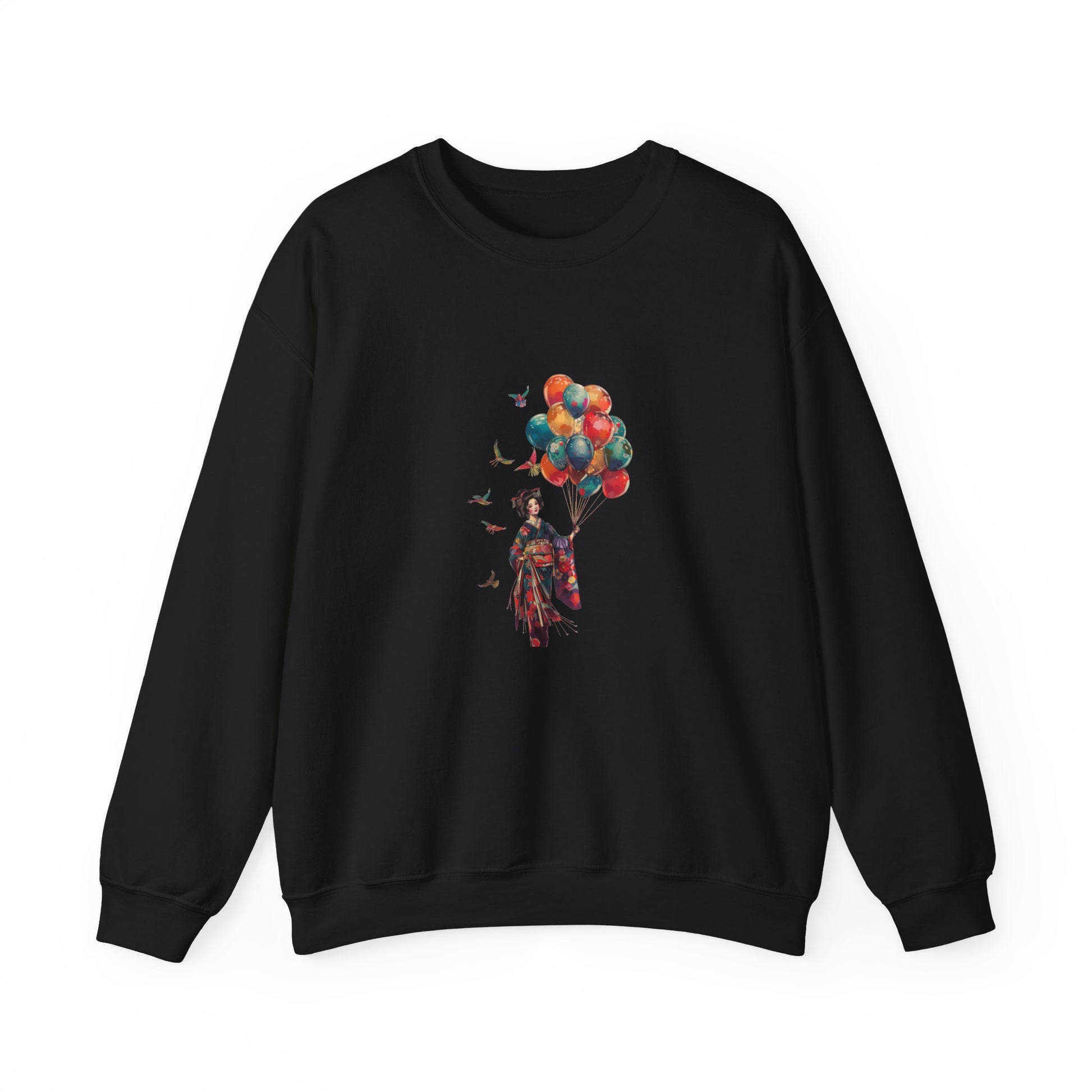 Geisha Holding Balloons Sweatshirt - Nihon Kollection