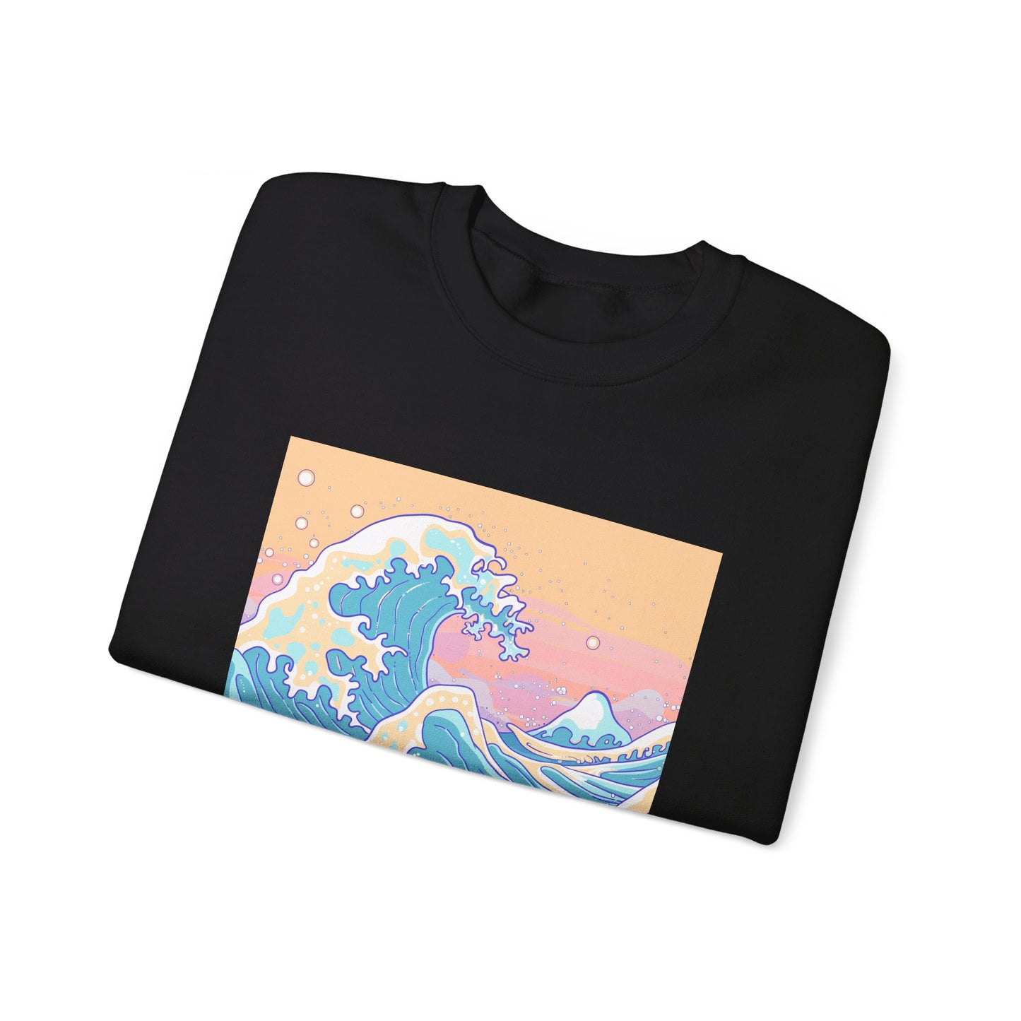 Cute Hokusai The Great wave Sweatshirt - Nihon Kollection