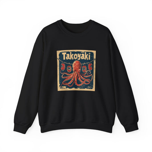 Retro Style Octopus Takoyaki Sweatshirt - Nihon Kollection