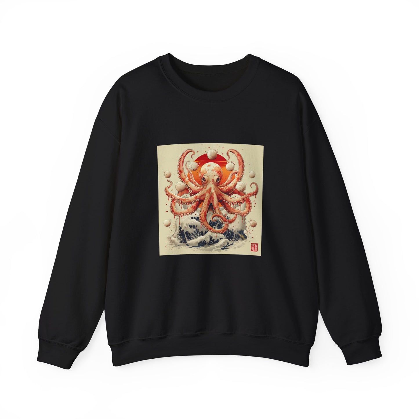 Wave Riding Octopus Sweatshirt - Nihon Kollection