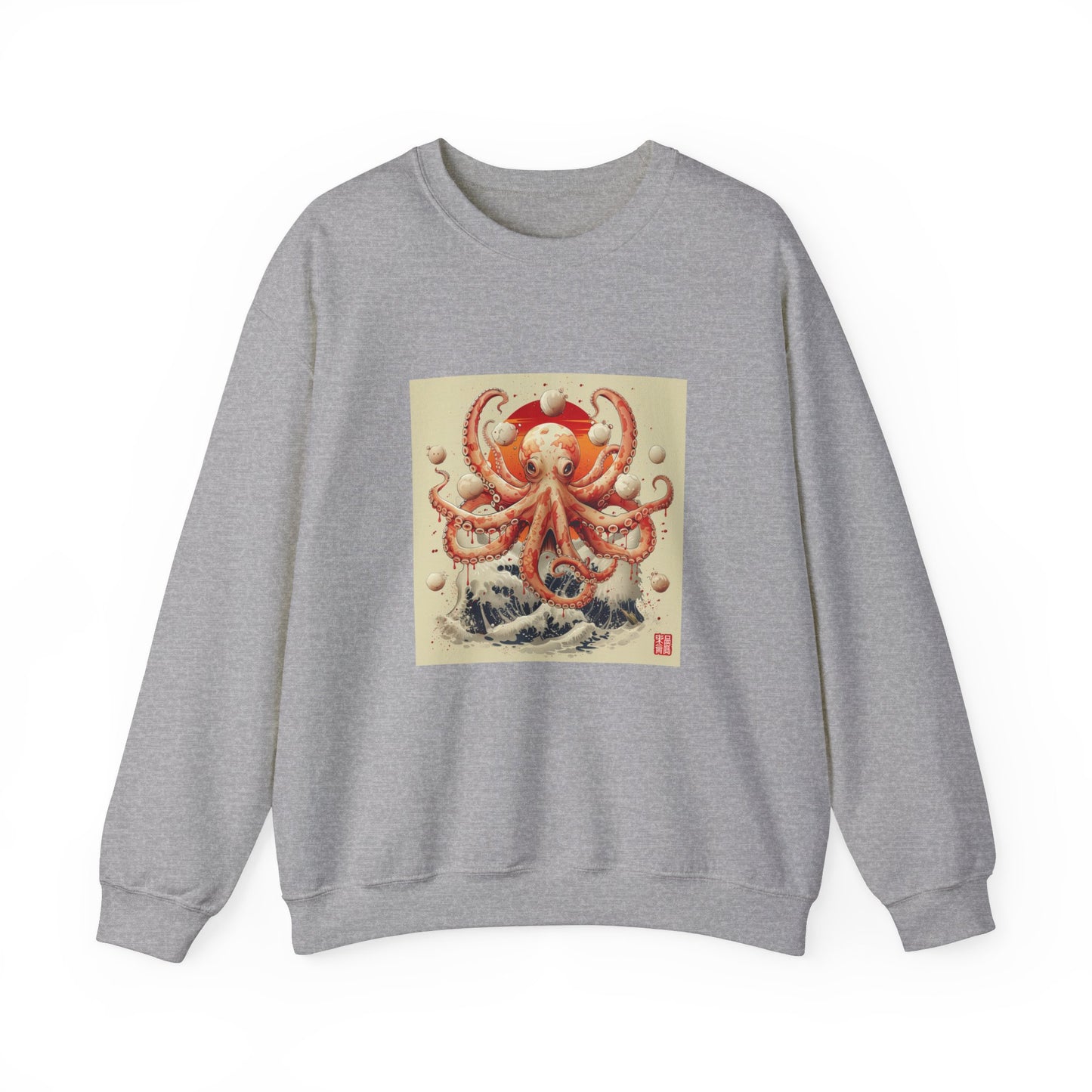 Wave Riding Octopus Sweatshirt - Nihon Kollection