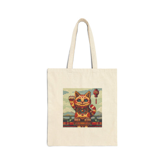 Maneki neko Lucky Cat Tote Bag - Nihon Kollection