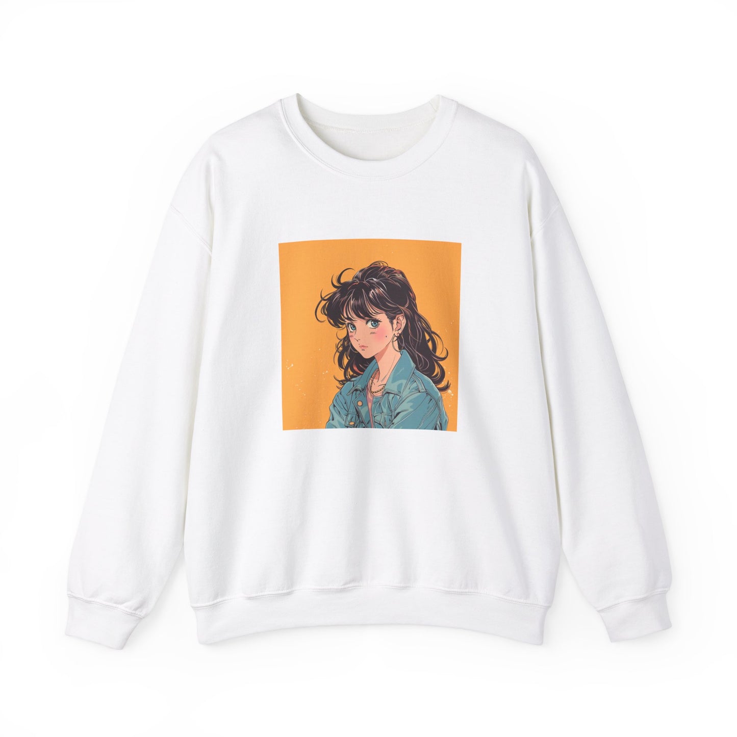 Retro Manga Character Japanese Girl Sweatshirt - Nihon Kollection