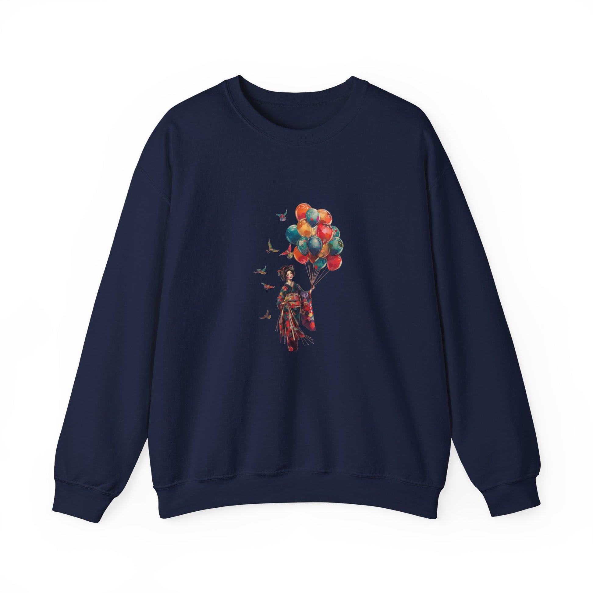 Geisha Holding Balloons Sweatshirt - Nihon Kollection