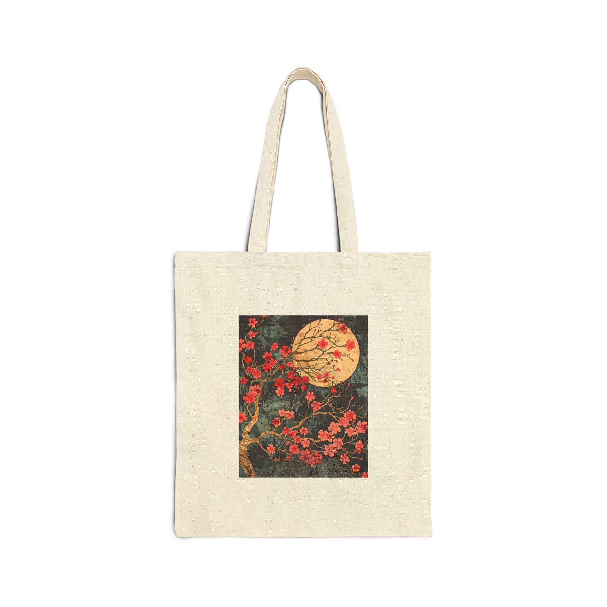 Sakura Branch with The Moon Tote Bag - Nihon Kollection