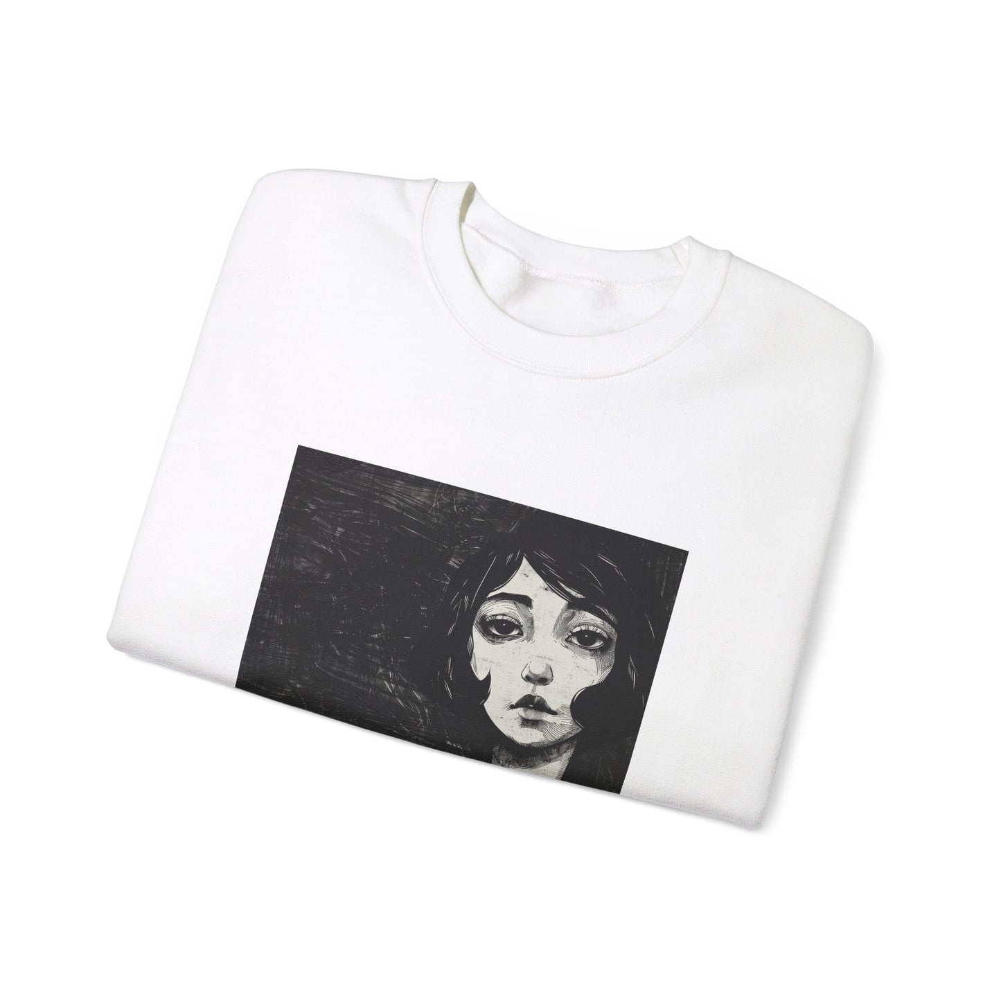 Japanese Woman in Black and White Sweatshirt - Nihon Kollection