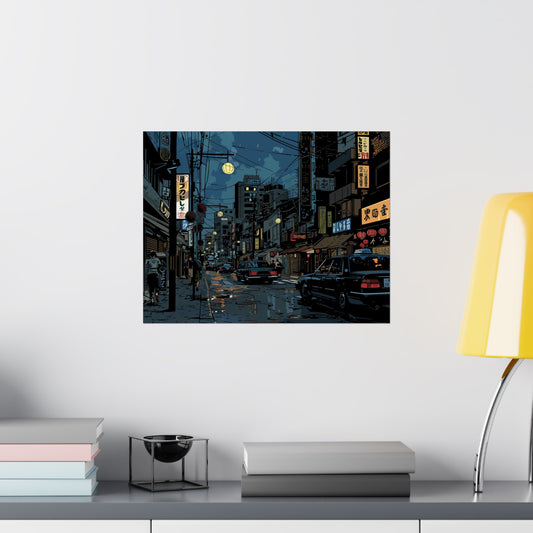 Tokyo By Night Poster - Nihon Kollection