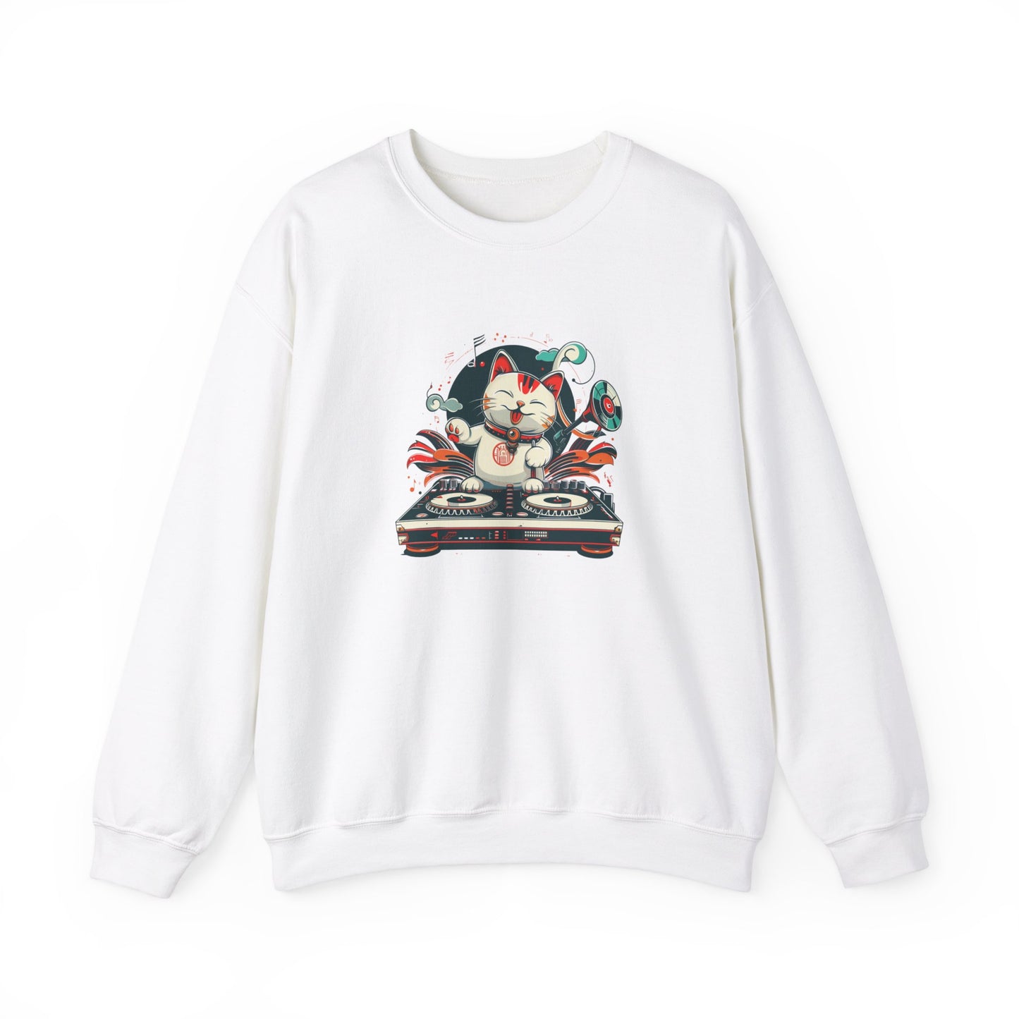 Maneki Neko Lucky Cat DJ Sweatshirt - Nihon Kollection