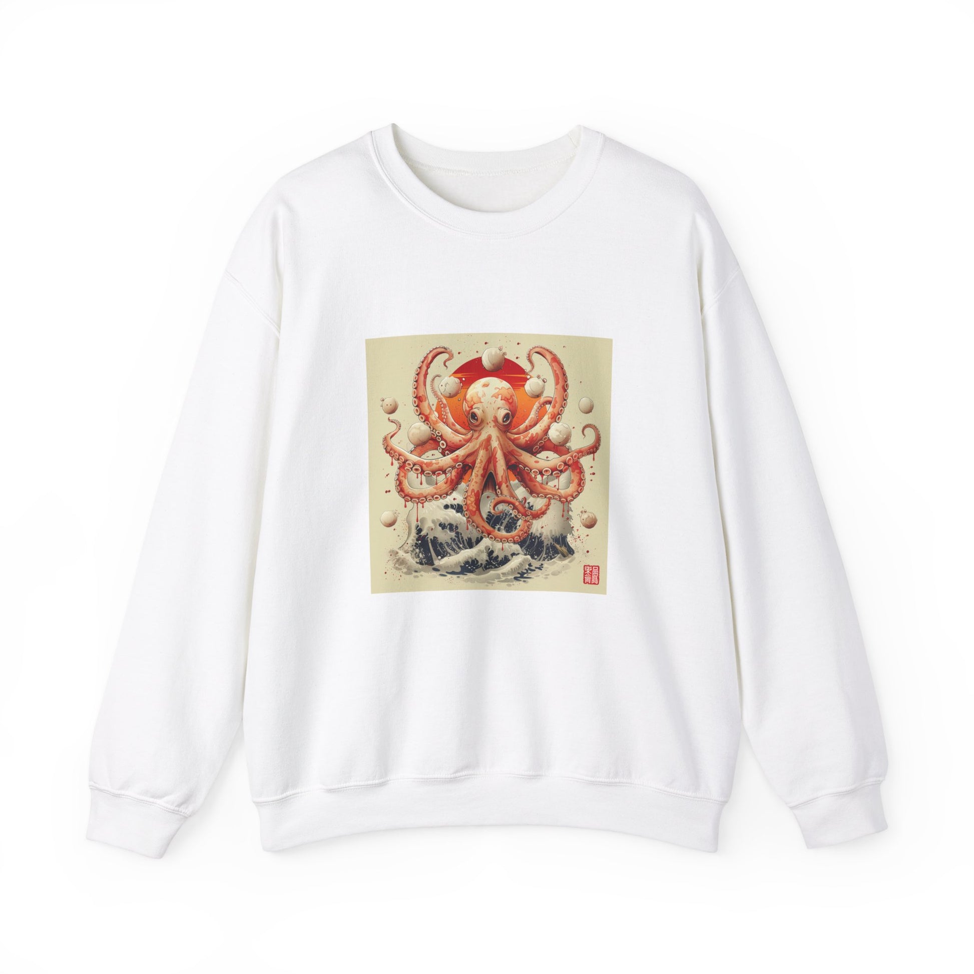 Wave Riding Octopus Sweatshirt - Nihon Kollection