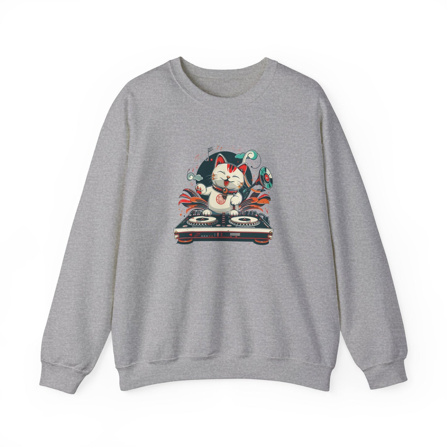 Maneki Neko Lucky Cat DJ Sweatshirt - Nihon Kollection