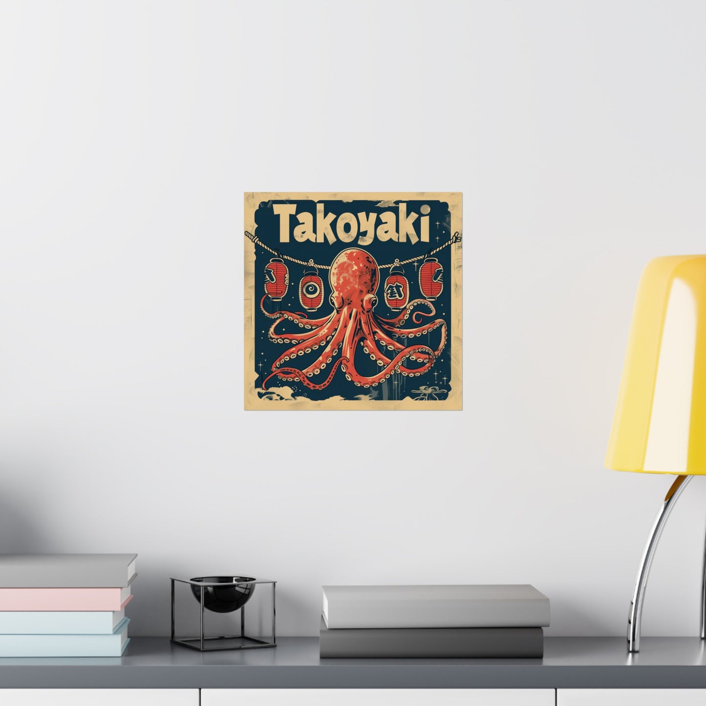 Retro Octopus Takoyaki Poster - Nihon Kollection